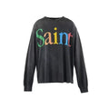 Saint Michael Rainbow "Saint" Logo Long Sleeve - Black