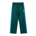 Needles Zebra Stripe Side Tape Track Pants Teal Blue