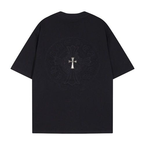 Chrome Heart T Shirts Crowe T-Shirt Summer Short Sleeve Street Hip Hop
