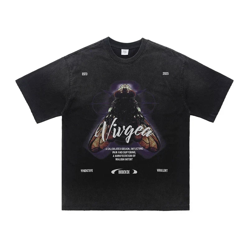 ONSEVENINE "Vivgea" Insect Graphic Tee